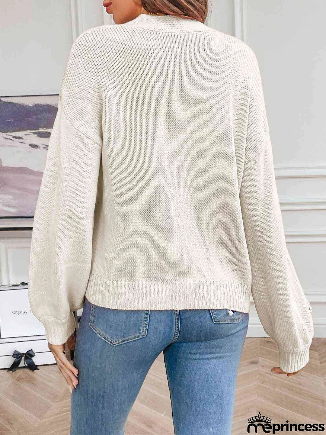 Floral Long Sleeve Open Front Cardigan