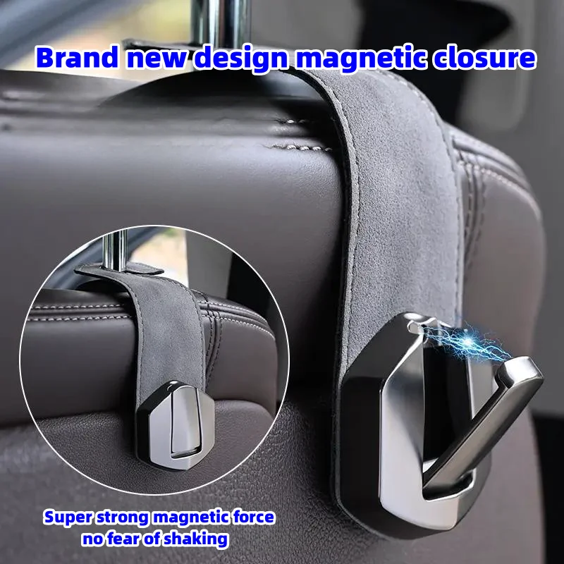 Car Hook Hidden Magnetic Seat Back Storage Hook（2PCS）