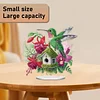 2D Flat Acrylic Bird Flower DIY Desktop Diamond Art Kits for Adults Beginner