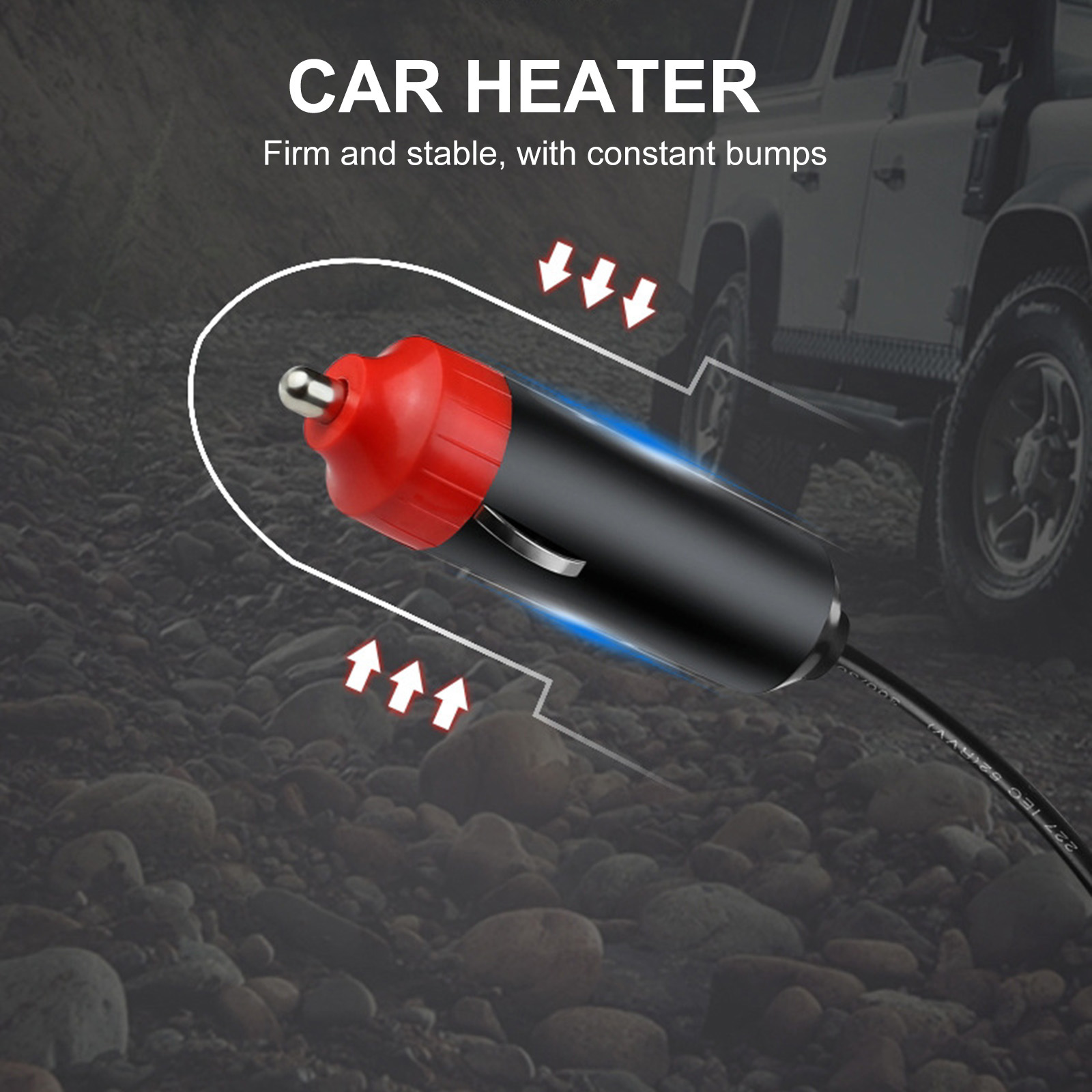 

Car Heater 2 in 1 Automobile Windscreen Fast Heating / Cooling Fan (Black), 24v, 501 Original
