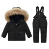 Kid Baby Boy Girl Sets Hooded Down Jackets 2 Pcs