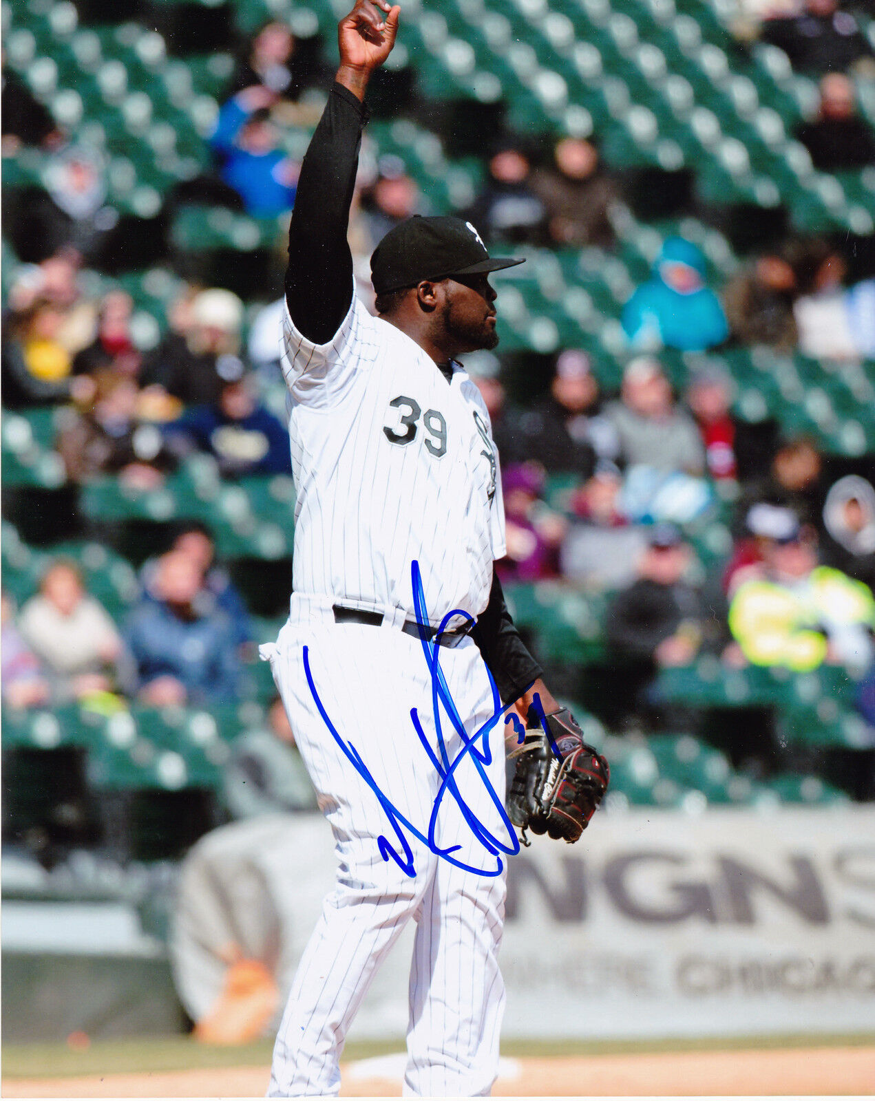 MAIKEL CLETO CHICAGO WHITE SOX ACTION SIGNED 8x10