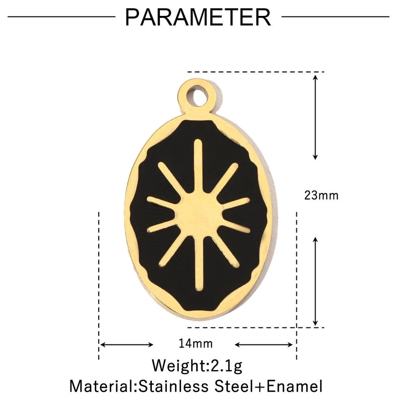 3 PCS/Package 18 * 20mm 18 * 22mm 304 Stainless Steel Geometric Heart Shape Jewelry Accessories Pendant