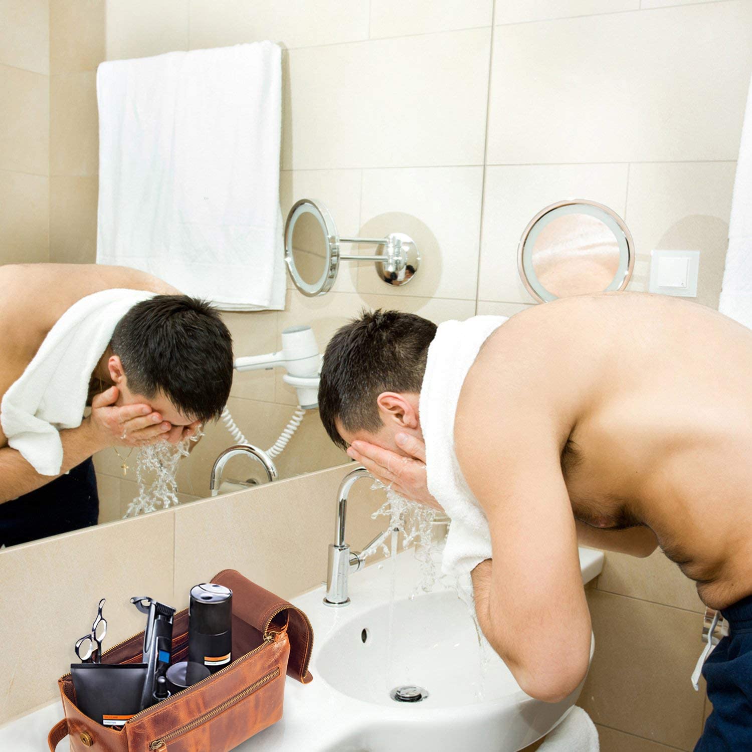 Leather Toiletry Bag For Men - Stylish And Practical