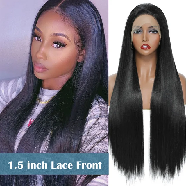Jewtribute Hair®|Lace Wigs Soft Long Straight Wig For Black Women 