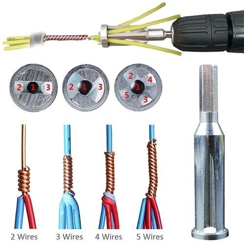 5-hole Universal Wire Stripping and Twisting Tool