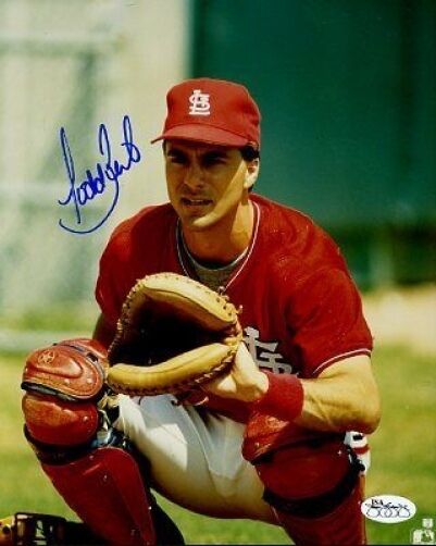 Todd Zeile Cardinals Signed Jsa Cert Sticker 8x10 Photo Poster painting Authentic Autograph