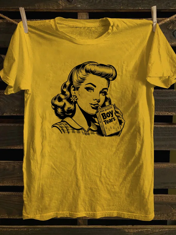 Boy Tears Retro T-shirt