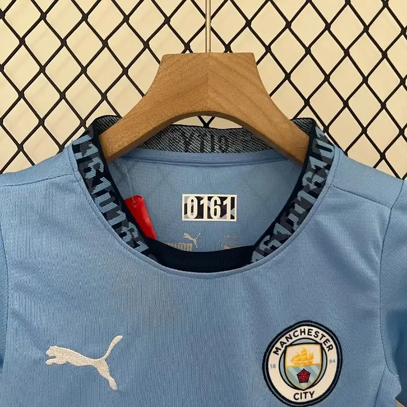 2024/2025 Kids Size Manchester City Home Football Shirt 1:1 Thai Quality