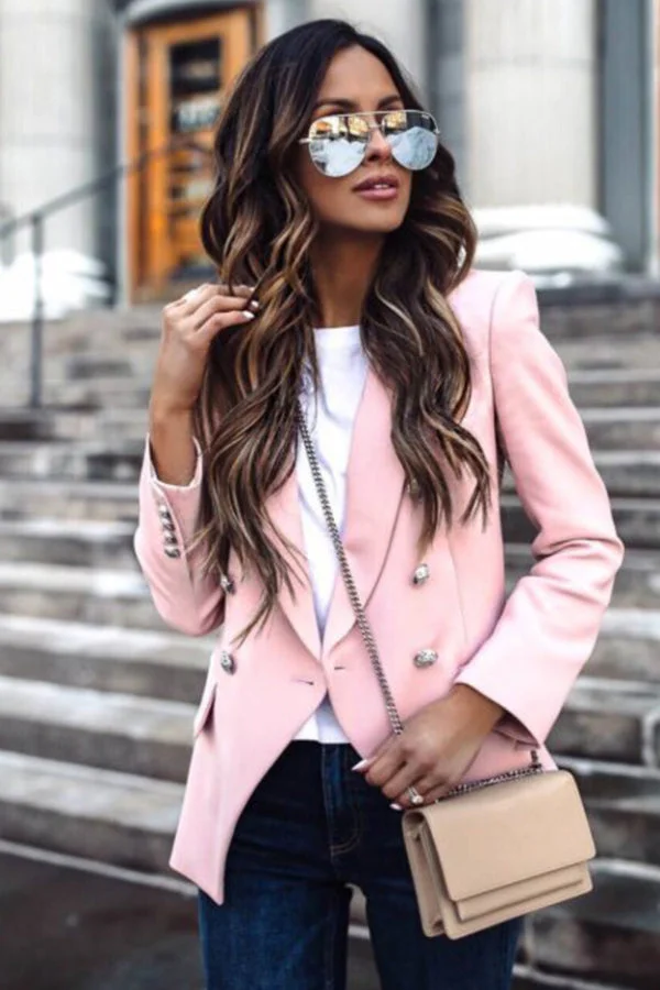 Fashion Casual Solid Color Coat