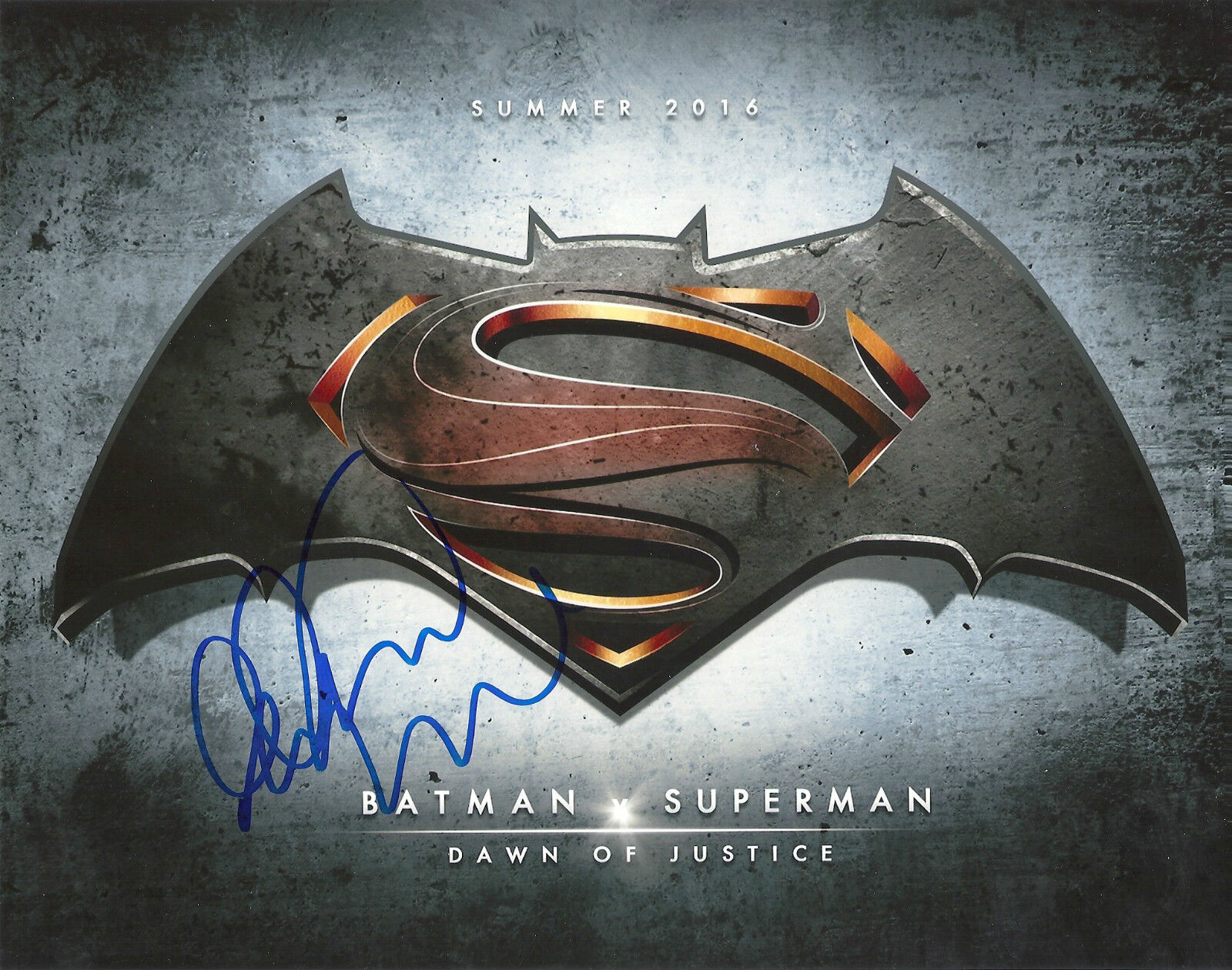 CALLAN MULVEY 'BATMAN VS SUPERMAN: DAWN OF JUSTICE' SIGNED 8X10 PICTURE *COA 4