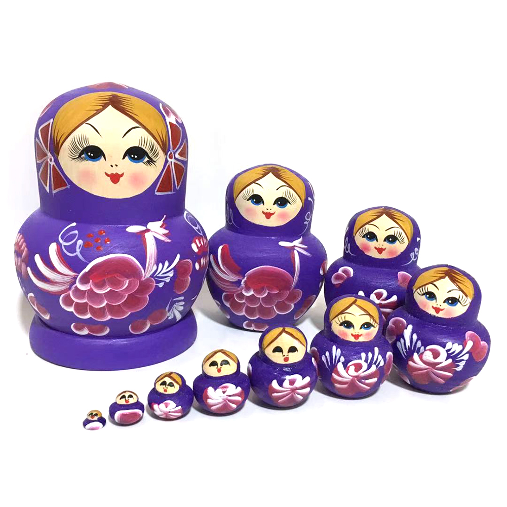 

5 Layers Girls Matryoshka Nesting Doll, 501 Original