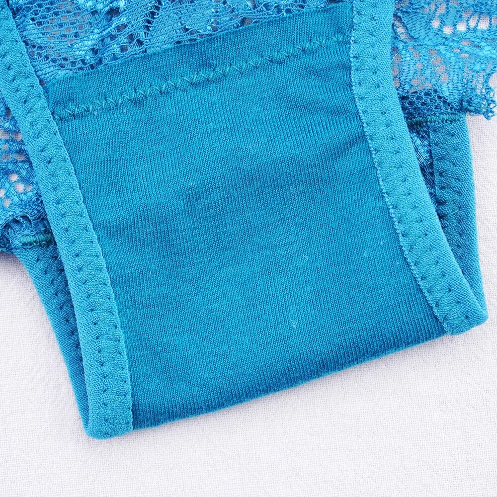 Billionm Woman Underwear Sexy Lace Breathable Soft Lingerie Female Briefs Panties Mid-waist Transparent Women's Underpants