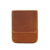 Handmade Crazy Horse Leather Pen Case &ndash; Magnetic Drawer-Style Organizer for Multiple Fountain Pens