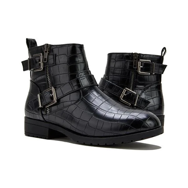 Women's Side Zipper Wide Fit Boots
