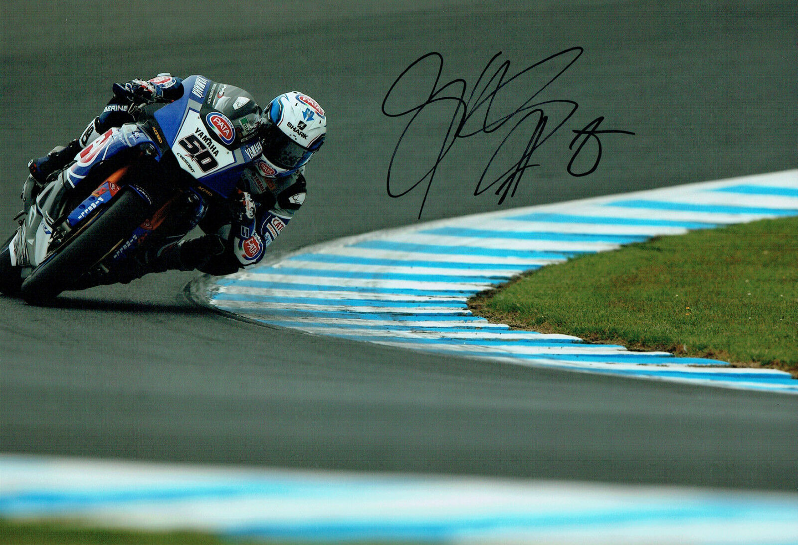 Sylvain GUINTOLI SIGNED Autograph 12x8 Action Photo Poster painting YAMAHA Rider PATA AFTAL COA