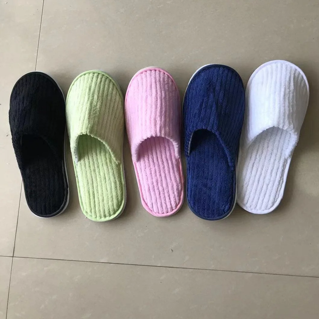 5 Pairs Winter Slippers Men Women  Hotel Disposable Slides Home Travel Sandals Hospitality Footwear One Size on Sale
