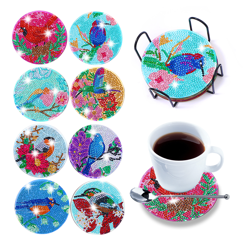 DIY Diamond Painting Coasters Kit Anti Slip Coasters Cup Coasters (AA1192)