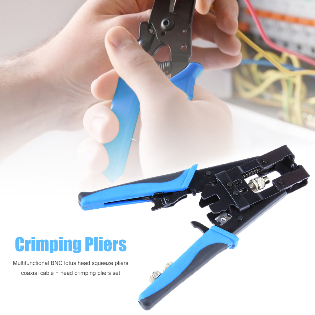 KT-5025 Wire Crimper Crimping Tools Coaxial Cable Stripper Crimp Pliers Set