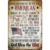 And I'm proud to be an American - Vintage Metal Signs(12*16Inch) - Warning