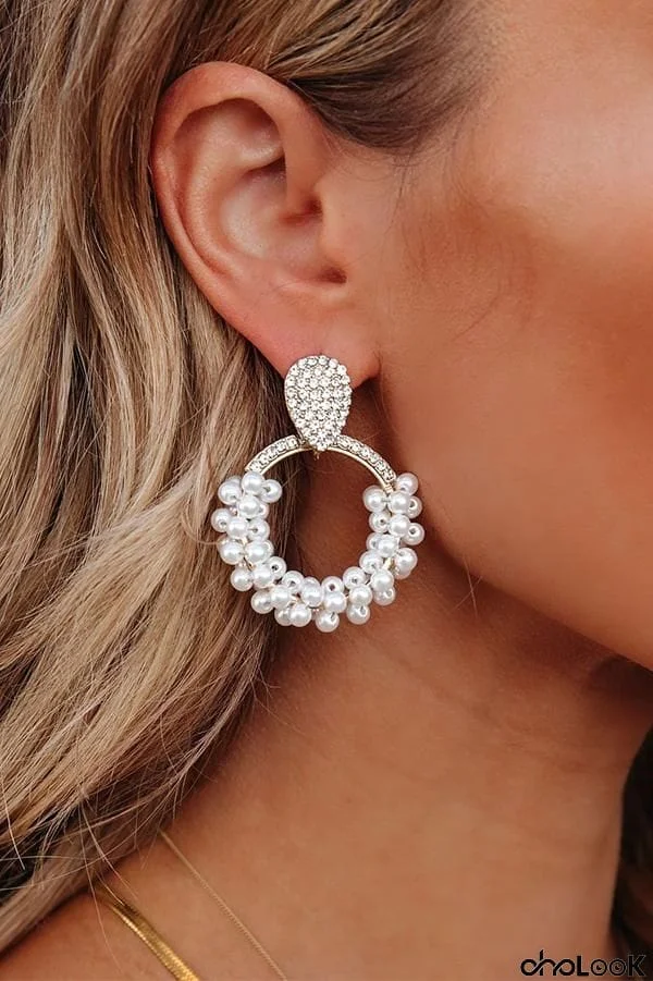 Baroque pearl earrings