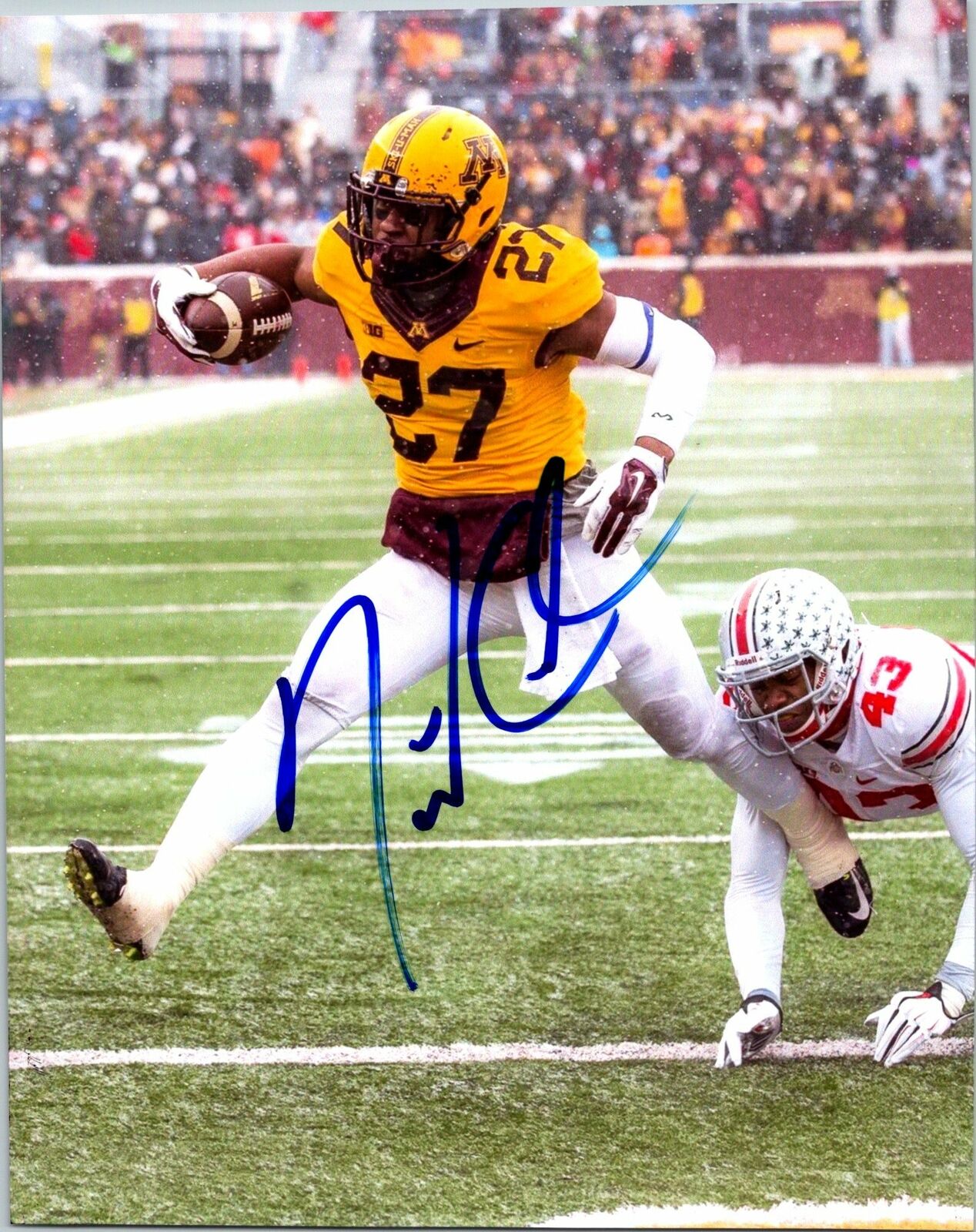 David Cobb Signed 8x10 Photo Poster painting Minnesota NCAA NFL COA b