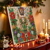 Christmas DIY Special Shape Diamond Painting Pearl Art With Inner Frame Kit 25x25cm(Nutcracker)