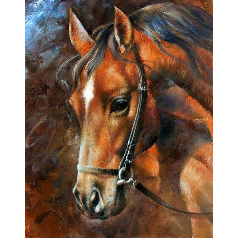 

30*25CM - Horse - Round Drill Diamond Painting, 501 Original