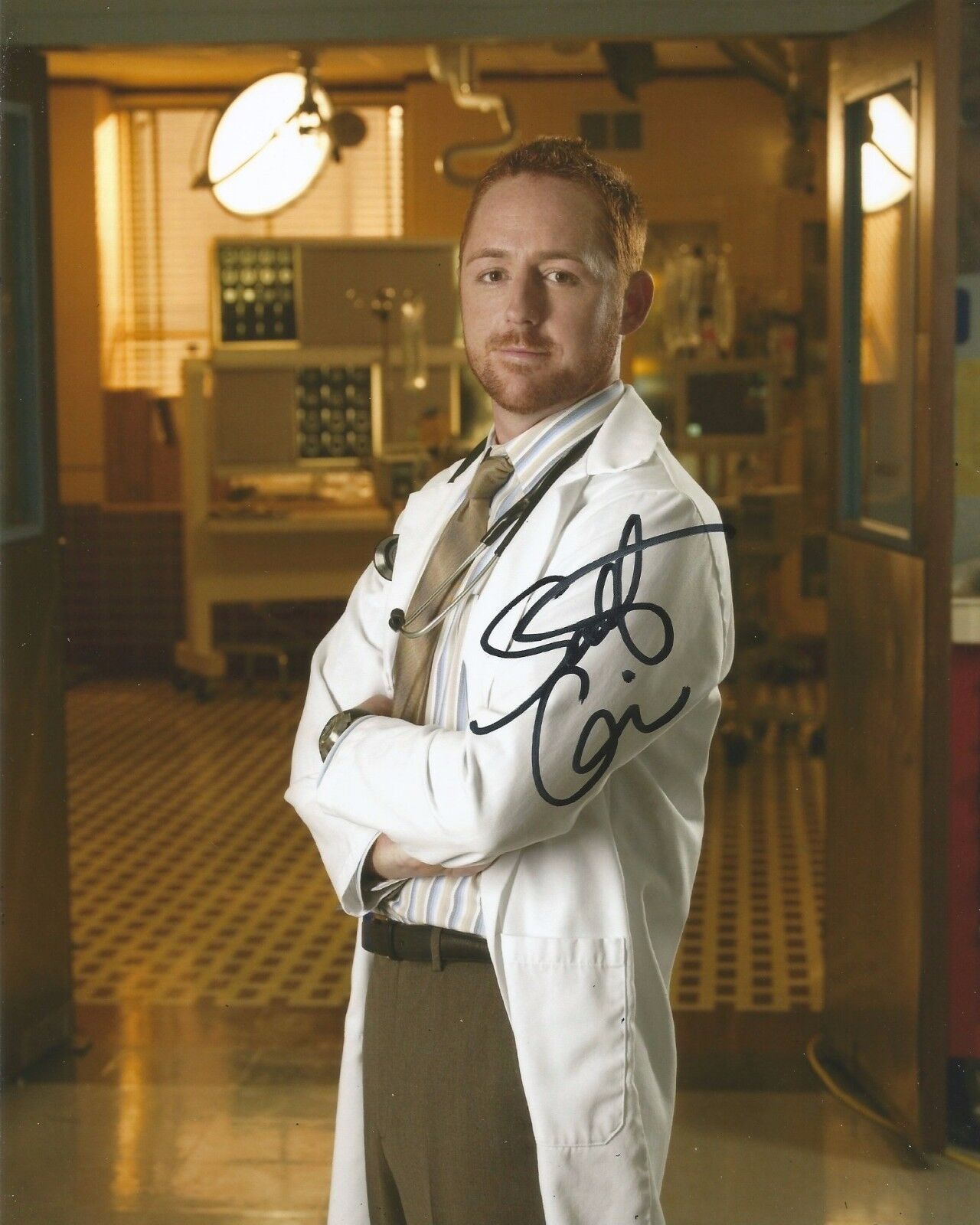 Scott Grimes Signed ER 10x8 Photo Poster painting AFTAL