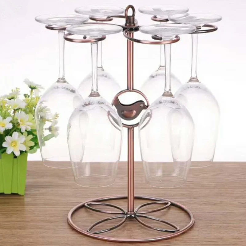 Athvotar Nordic Tieyi Red Wine Rack Decoration European Antique Restaurant Bar KTV Wine Cabinet Wine Display Shelf