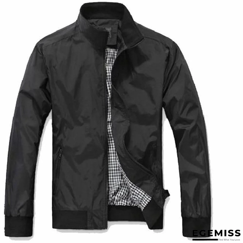 Mens Casual Windbreakers College Bomber Jacket | EGEMISS