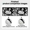 uk.everydayedeals DIY Pearl Painting With Frame - Handmade Self-Adhesive Pearls - Swan(20*30cm)