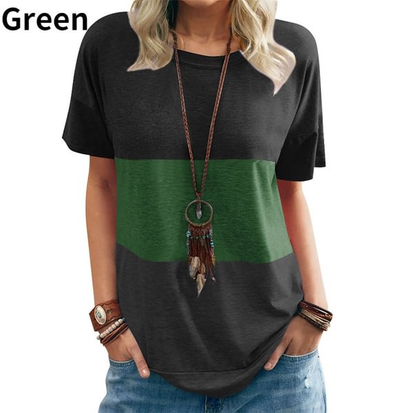 Spring Summer Short Sleeve T Shirts for Women Casual Round Neck Tees Tops Womens Clothing Plus Size XS-5XL Women Clothes Loose Fit Women Blouses - Shop Trendy Women's Clothing | LoverChic