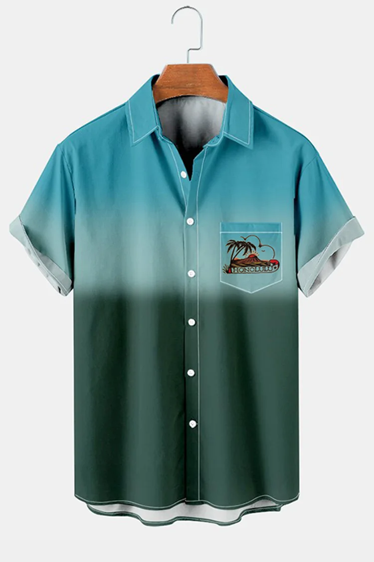 Men's Casual Hawaiian Beach Shirt