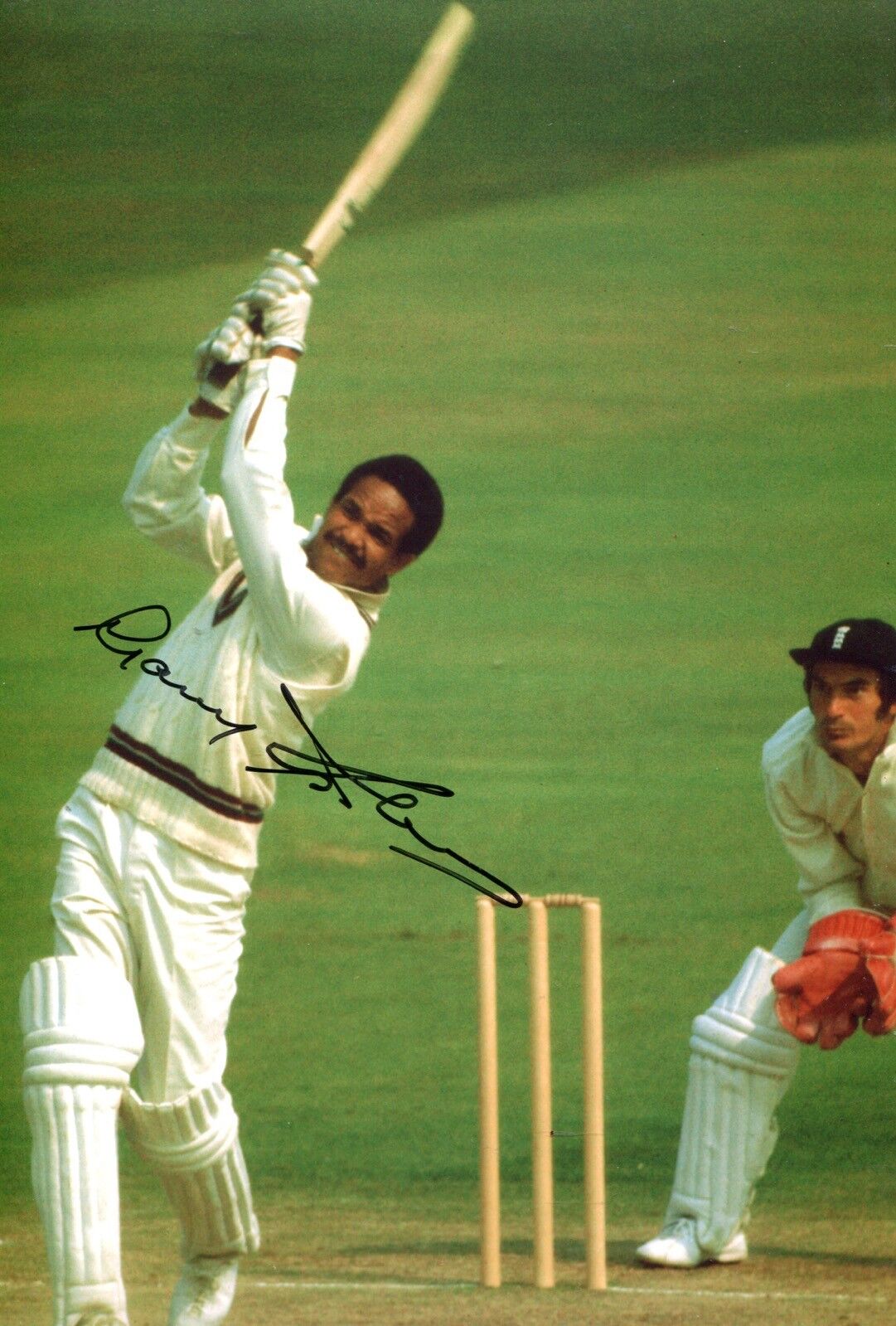 West Indies cricket legend Sir Gary Sobers signed Photo Poster painting - UACC DEALER