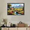 Paysage naturel-perceuse ronde peinture diamant-50*35cm