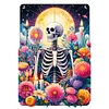 (40*60cm)Skull Flower Tarot - Full Round Drill Diamond Painting