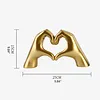 Heart gesture sculpture/Love hand home decor