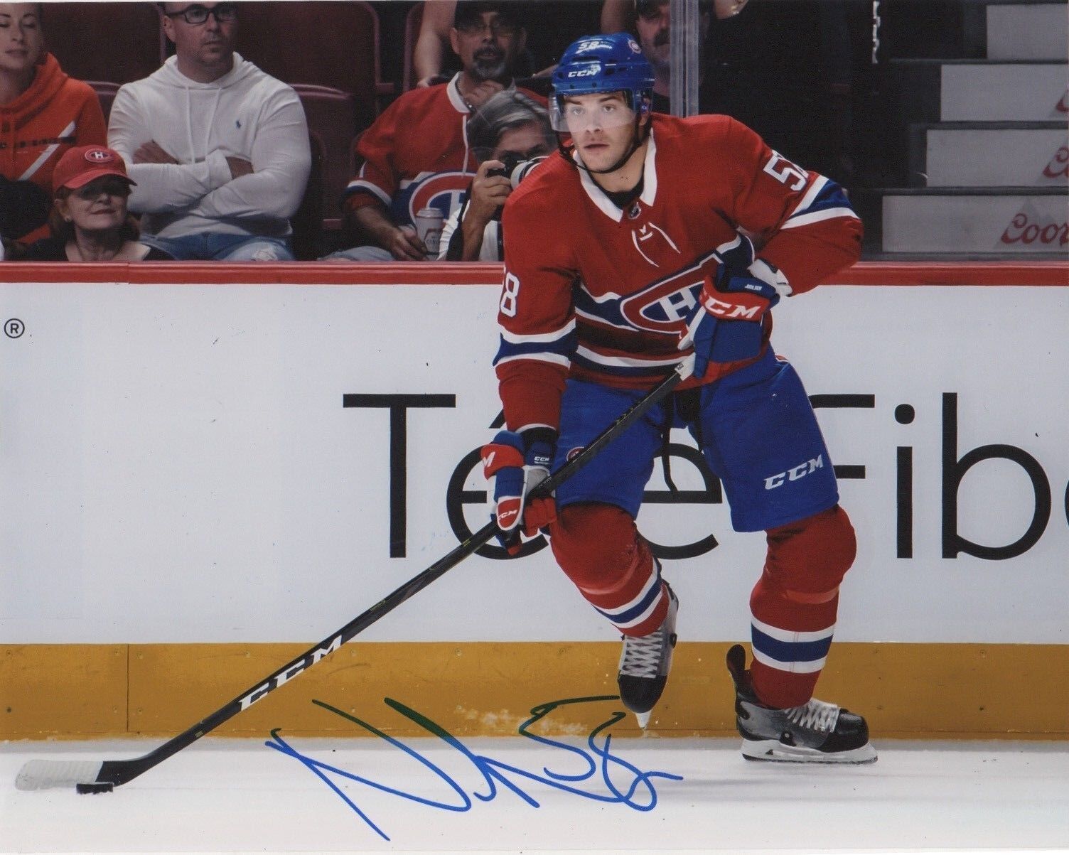 Montreal Canadiens Noah Juulsen Signed Autographed 8x10 Photo Poster painting COA #13