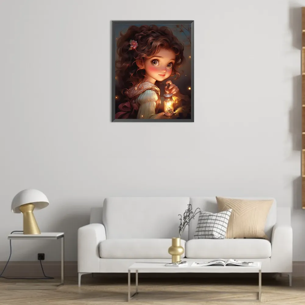 Full Round Diamond Painting 40*50cm - Sweet Girl