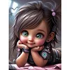 uk.everydayedeals Diamond Painting - Full Round - Sweet Cool Girl