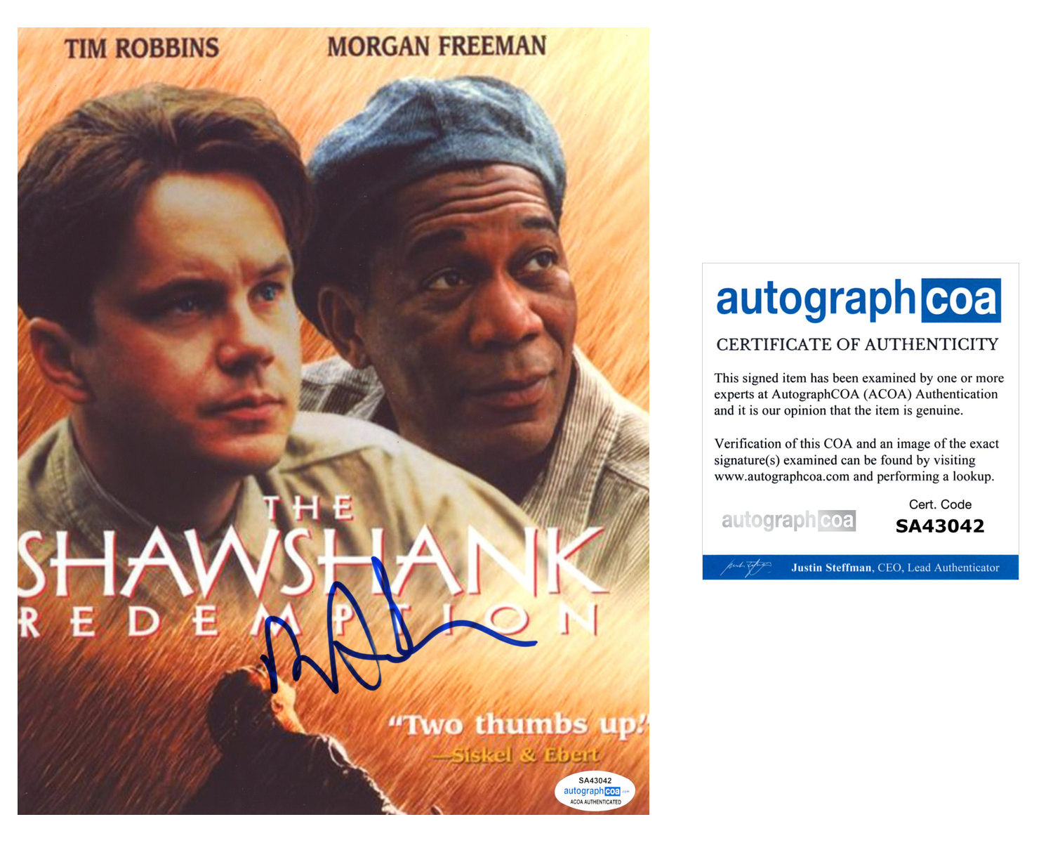 Roger Deakins Signed 8x10 Photo Poster painting The Shawshank Redemption Cinematographer ACOA