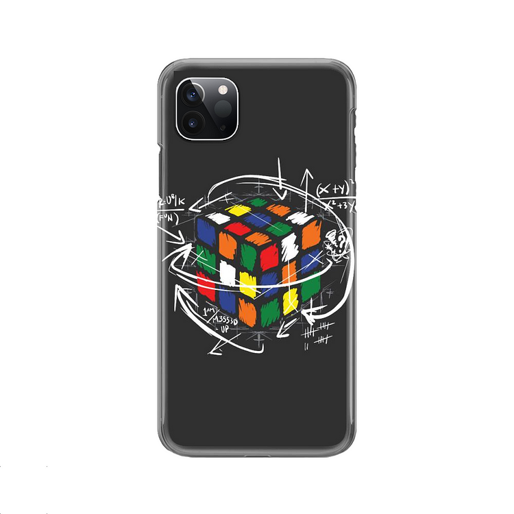 Math On Dark, Rubik Cube iPhone Case