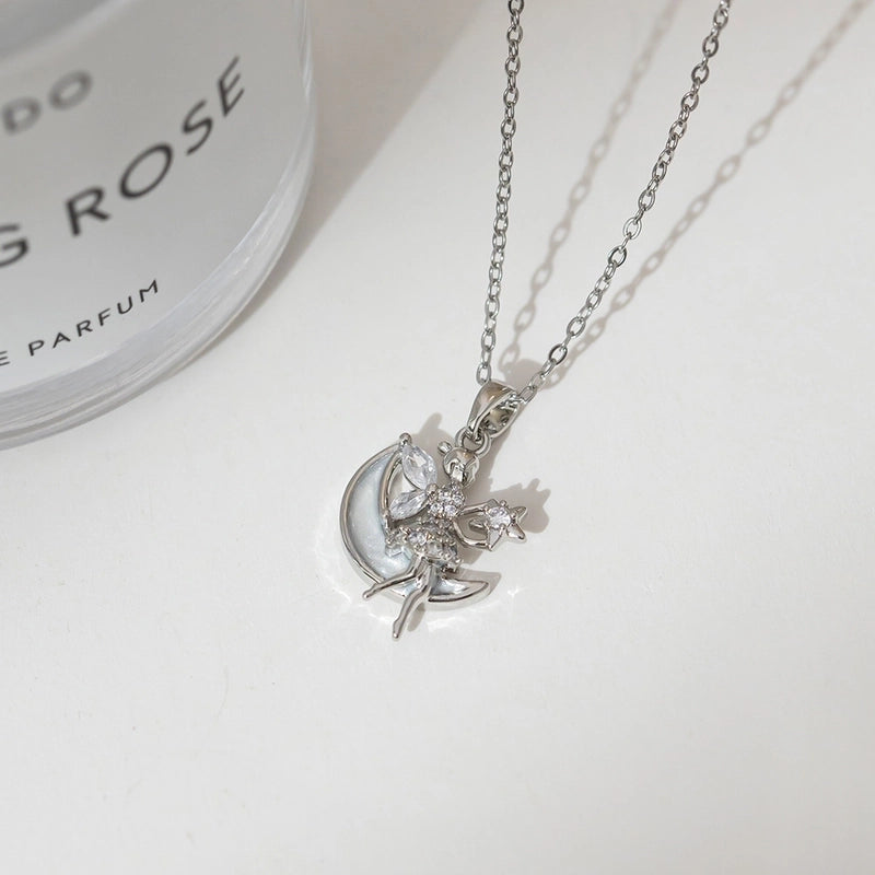 2 Pieces Minimalist Classic Style Geometric Titanium Steel Plating Pendant Necklace