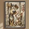 Cat Dog - Full Round Drill Diamond Painting