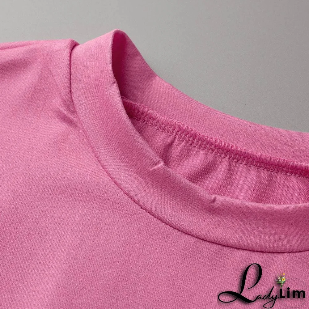 Grey Casual Print Split Joint O Neck Short Sleeve Two Pieces