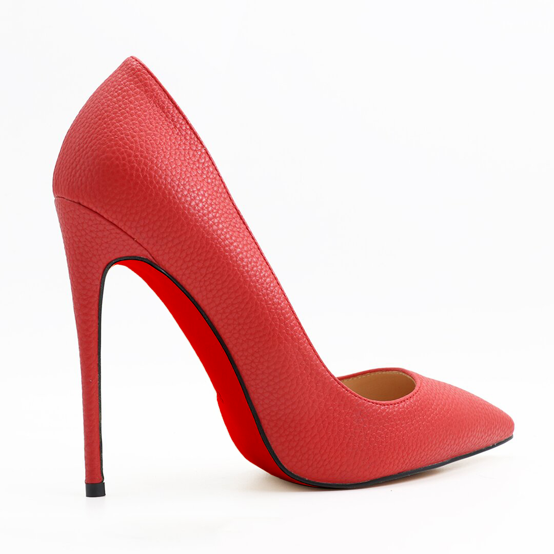 120mm Pattern Look Heels Party Red Line Pumps-vocosishoes