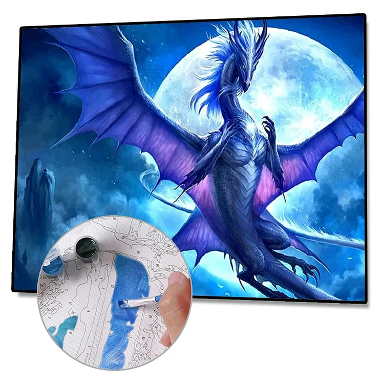 Blue Dragon Diamond Painting