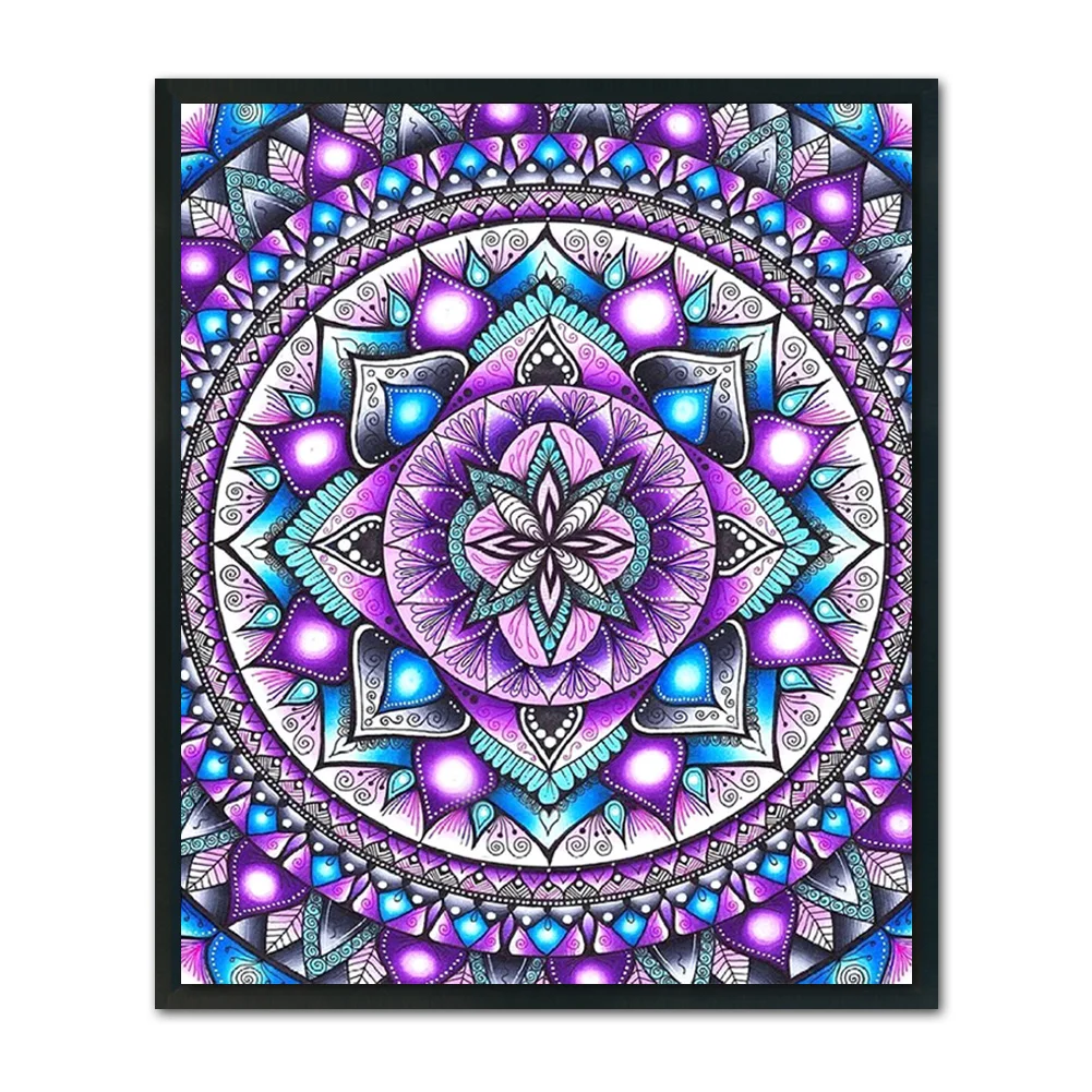 11ct Stamped Cross Stitch - Mandala Flower(40*48cm)