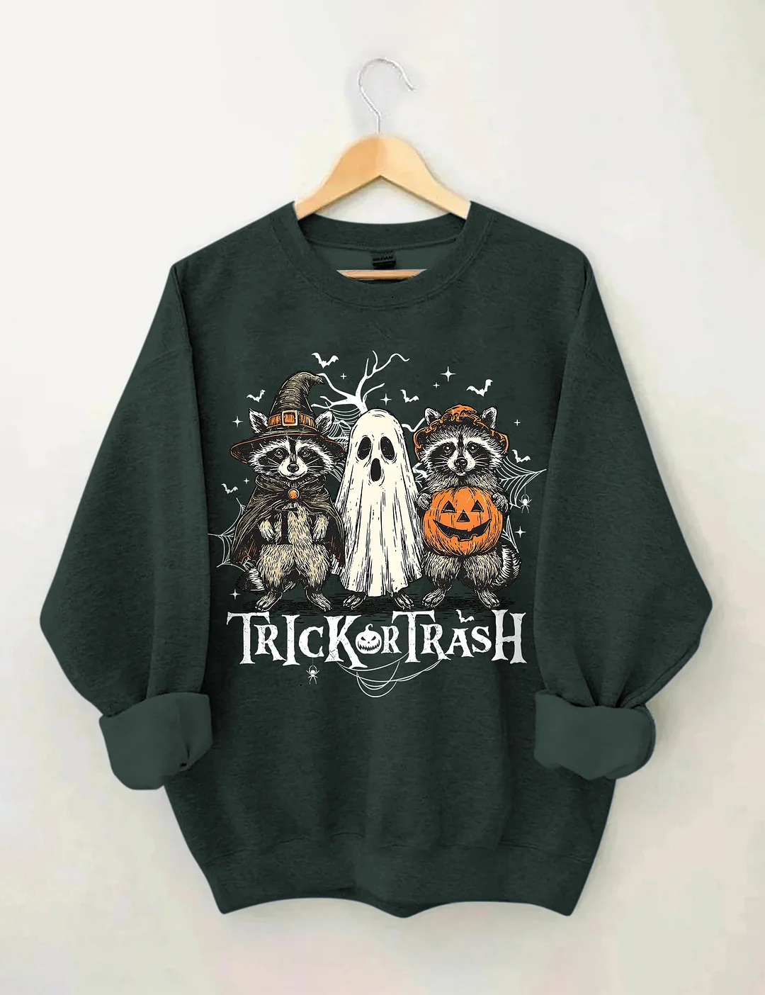 Boo Ghost Racoon Feral Sweatshirt
